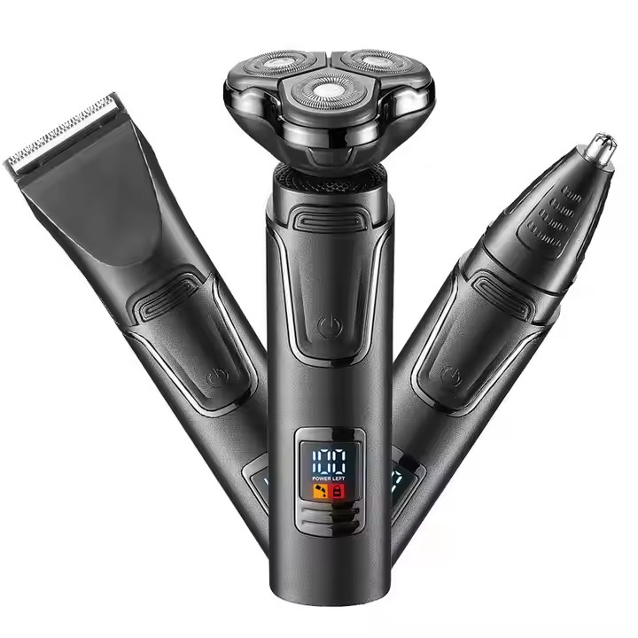 Electric Shaver Rotary - Электробритва 3-в-1 с тремя лезвиями, плавающая