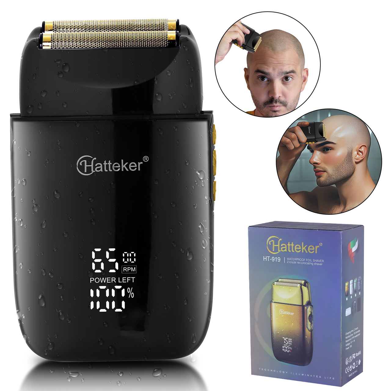 Men'S Grooming Vacuum - Hatteker беспроводной триммер для бороды мужская