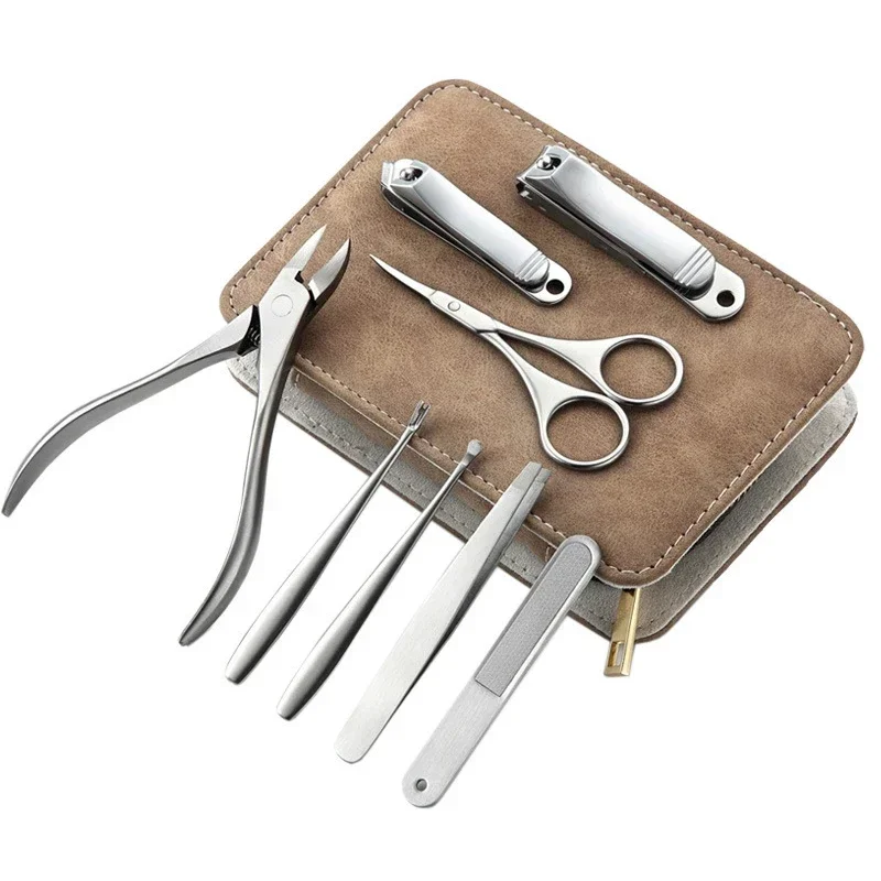 Mens Grooming Travel Kit - Профессиональный маникюрный набор, 8/12 шт., набор