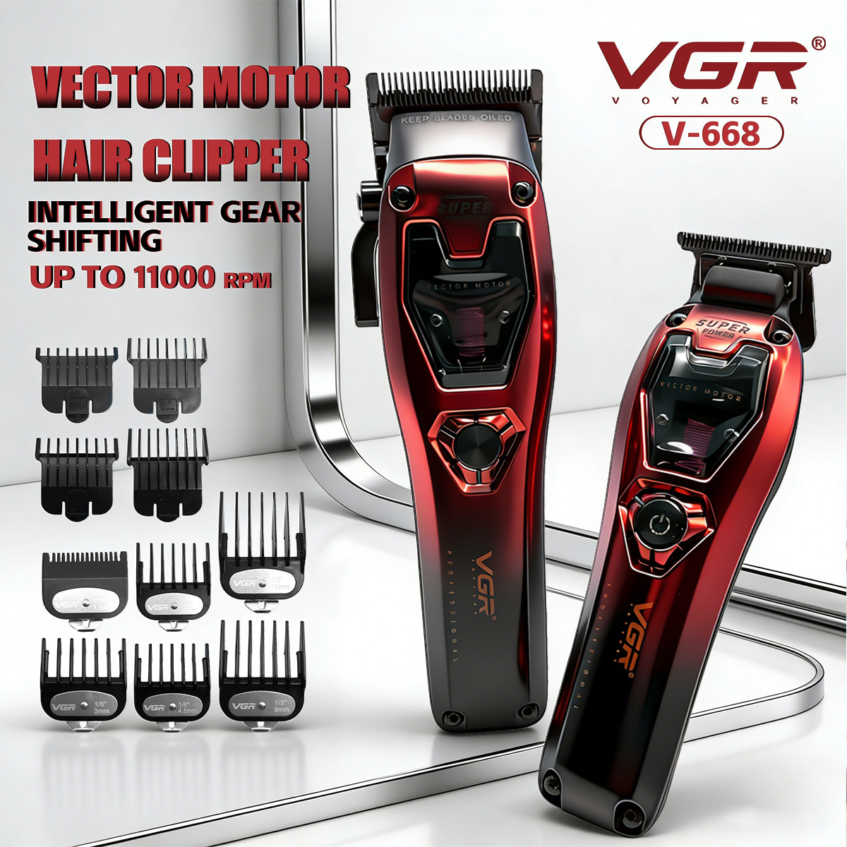 Hair Clipper Professional - VGR Машинки для стрижки волос триммер