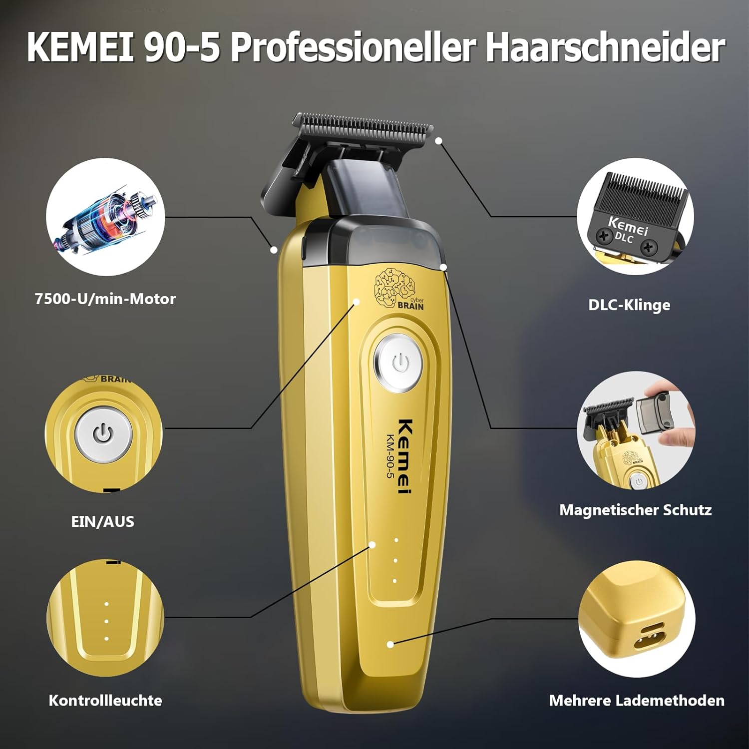 Машинка для стрижки волос KEME – обзор и цена Hair Clipper Professional