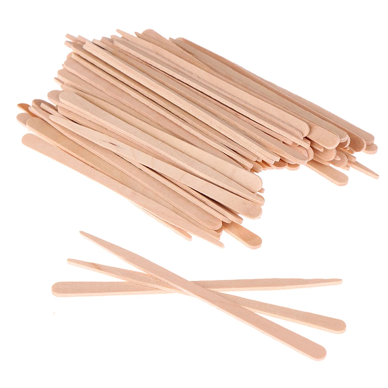 50/100 шт. деревянные палочки  – обзор и цена Hair Wax Stick