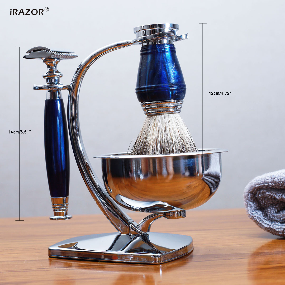 iRAZOR Royal Blue Luxury Мужск – обзор и цена Men'S Grooming Set Gift