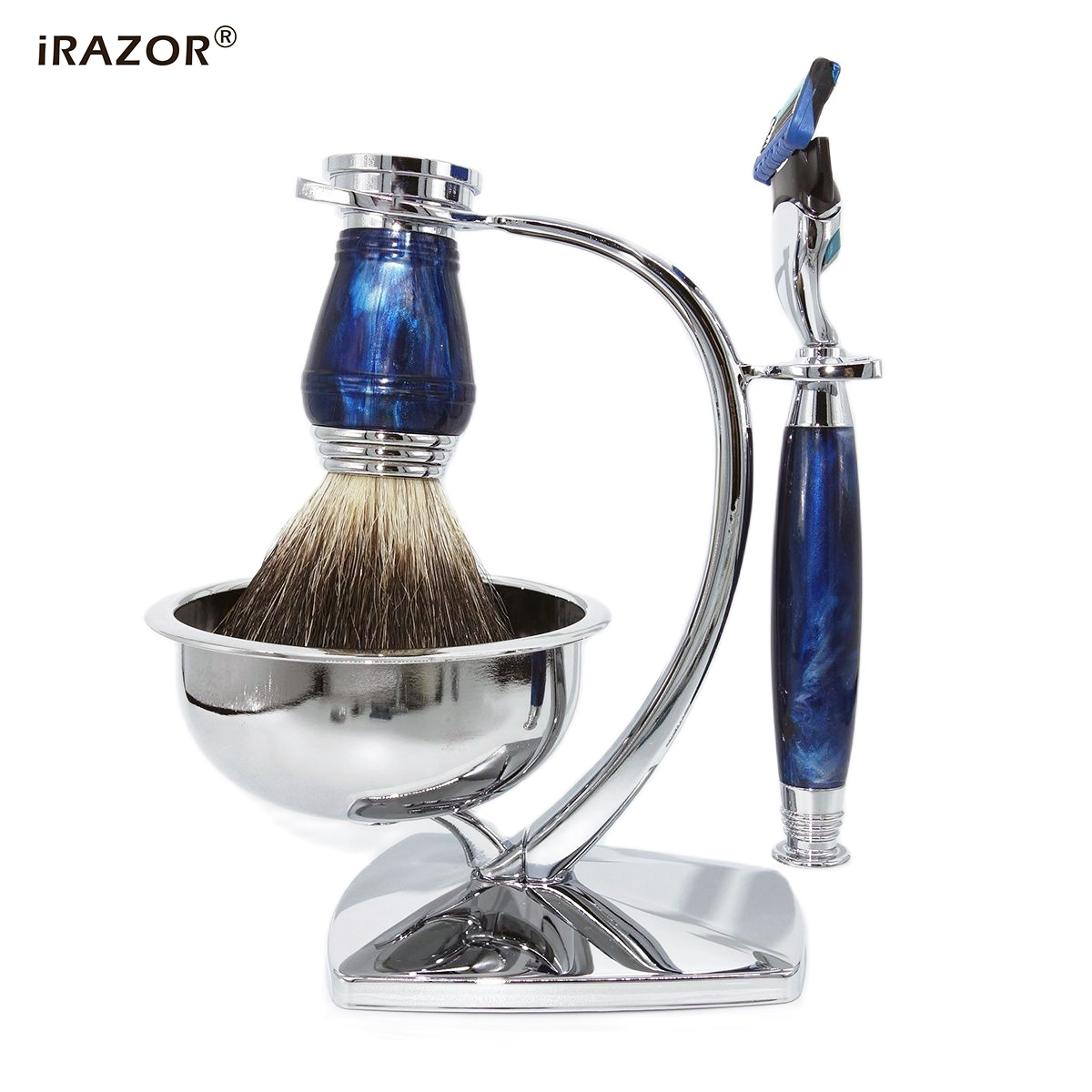 iRAZOR Royal Blue Luxury Мужск – обзор и цена Men'S Grooming Set Gift
