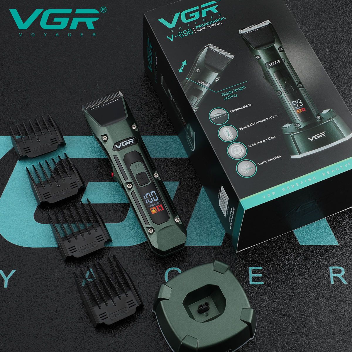 VGR V-696 Новый металлический  – обзор и цена Hair Clipper Professional